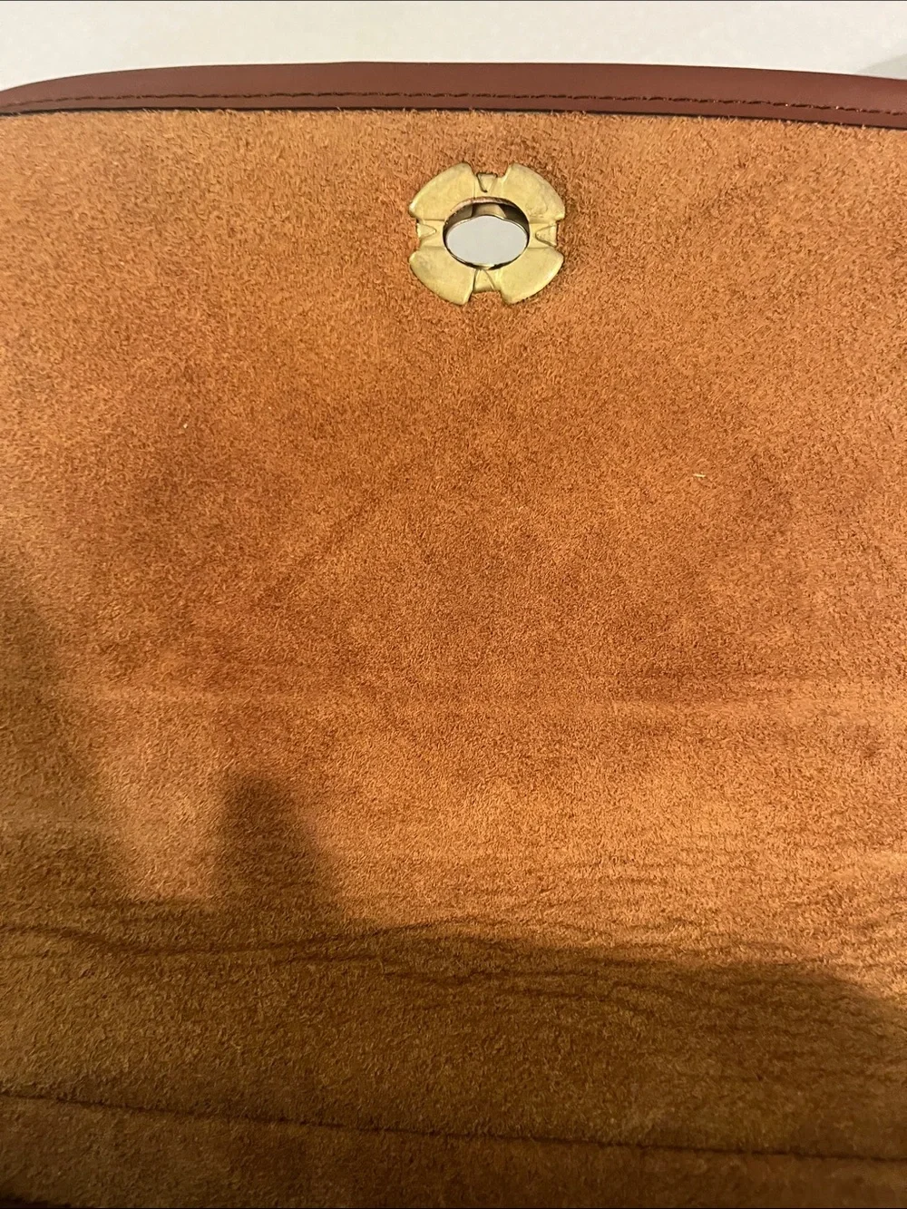 Vintage Coach Brown Leather Crossbody with Gold Turn-Lock 9790/ Classic 1980/